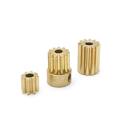 RC Model Metal Gear 0.5M 2.3mm 8T 9T 10T 12T 13T 14T 15T Height 5/10/12MM Cylindrical Spur Gear DIY Helicopter Motor