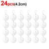 4/6/8cm White Christmas Balls Ornaments Xmas Tree Hanging Pendant Round Foam Snowball New Year Wedding Party Home Decoration