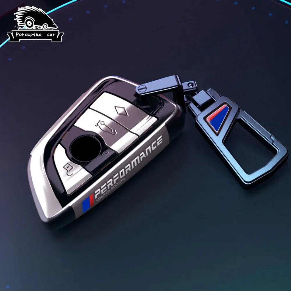 BBKJ7 PC plating Car Remote Key Case Cover Shell Fob For BMW X1 X3 X4 X5 X6 F15 F16 G30 G20 3 5 7 Series G01 G02 G05 G11 G32 F48 F39