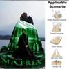 1pc Matrix, Neo Blanket Lightweight Flannel Throw For Sofa, Bed, Travel, Camping, Livingroom, Office, Couch, Chair, And Bed