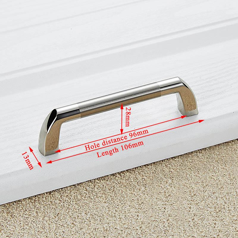 KAK Zinc Alloy Modern Cabinet Handles Kitchen Cupboard Door Pulls Drawer Knobs Handles Wardrobe Pulls Furniture Handle