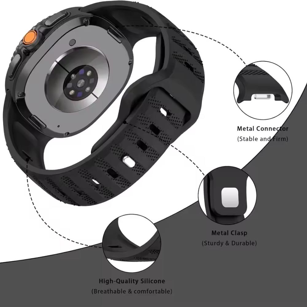Silicone Strap For Samsung Galaxy Watch 9 40mm 44mm Bracelet Wristband for Galaxy Watch 8 40mm 44mm Classic 46mm Accessories Strap