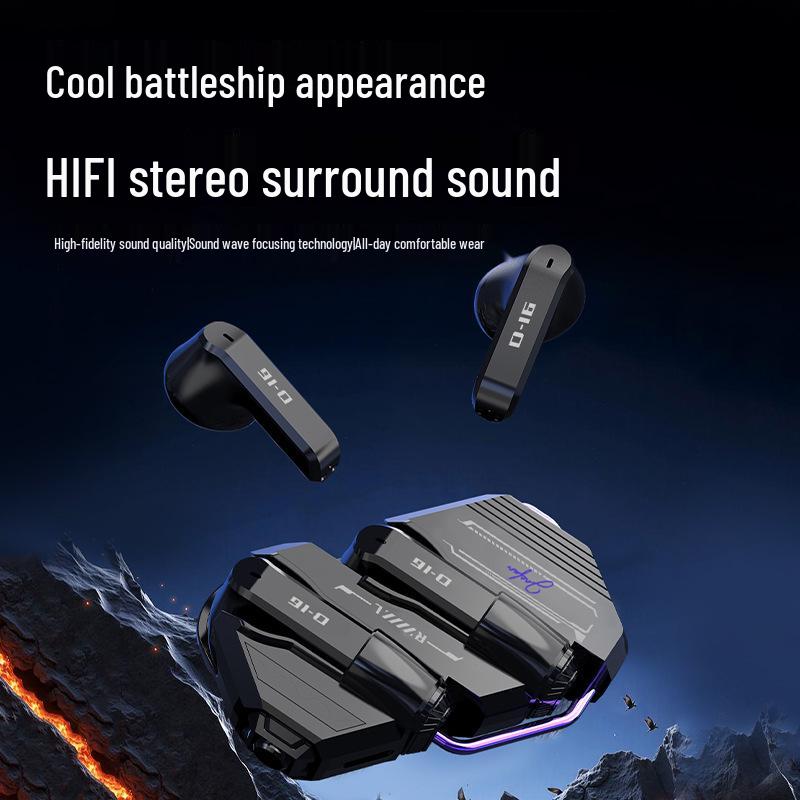 GQ-16 Bluetooth Headset: Cool Mecha Style, Semi-In-Ear, High-Quality Noise Reduction