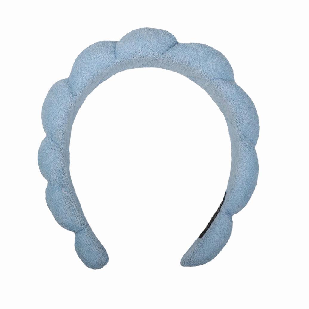 

1PC Sponge High Skull Top Band SPA Head Band Гумка для волосся Wash Face Makeup Hair Band Аксесуари для волосся синій