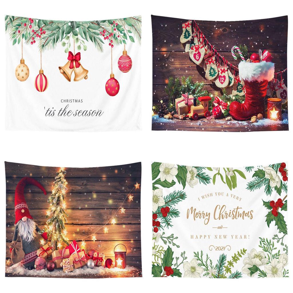 High Quality Christmas Tapestry Wall Hanging Cloth With Vibrant Colors For Xmas Decor