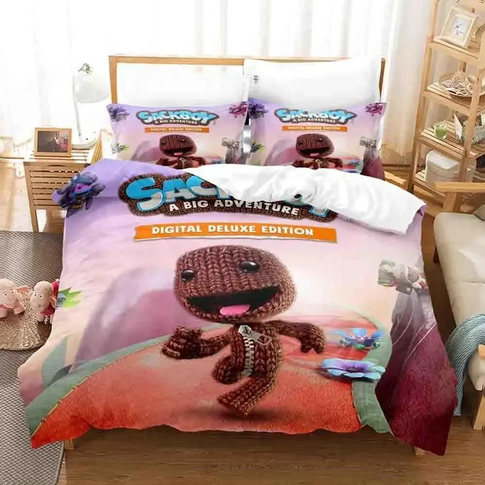 Ensemble de literie Sackboy Little Big Planet Simple Twin Complet Queen King Taille Ensemble de lit Aldulte Enfant Chambre Housse de couette Ensembles Lit Anime