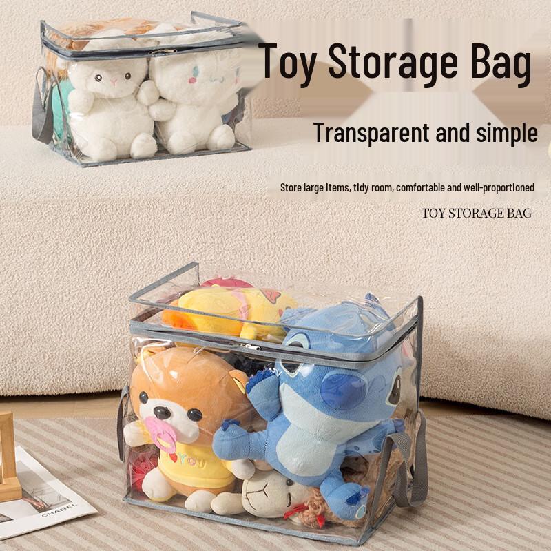 High-Transparency PVC Plush Toy Display Storage Box