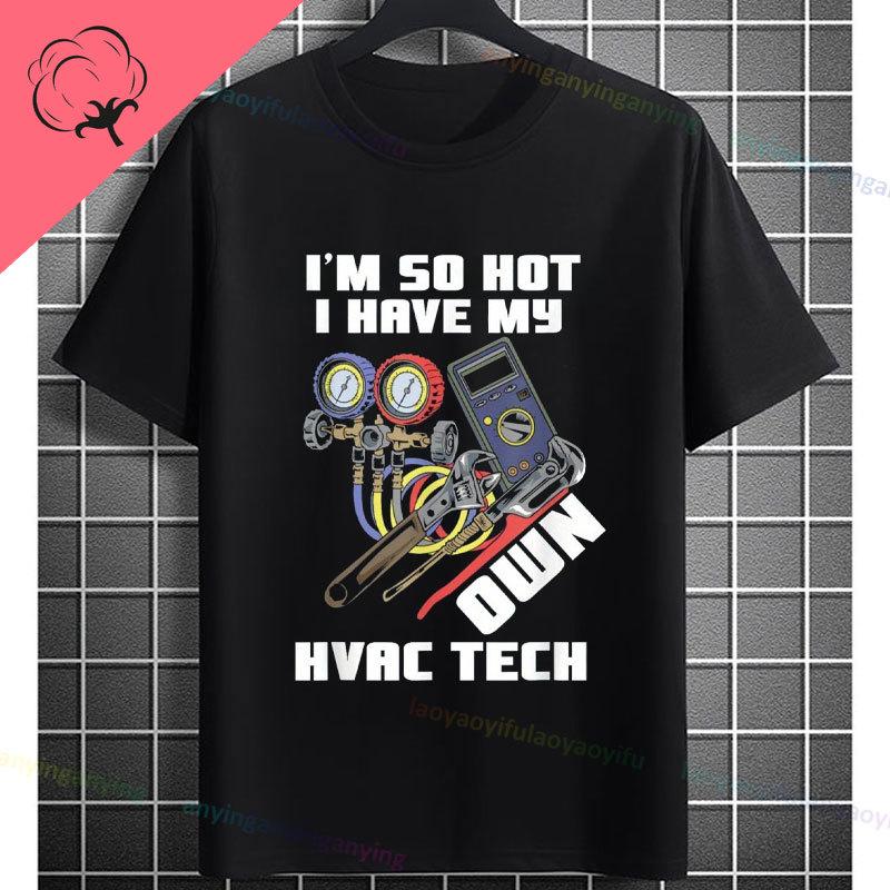 Funny Hvac Technician Hourly Rate Joke Graphic Tshirt Shortsleeve 100 Cotton Casual Humor Style Tshirt Outdoor Clothing