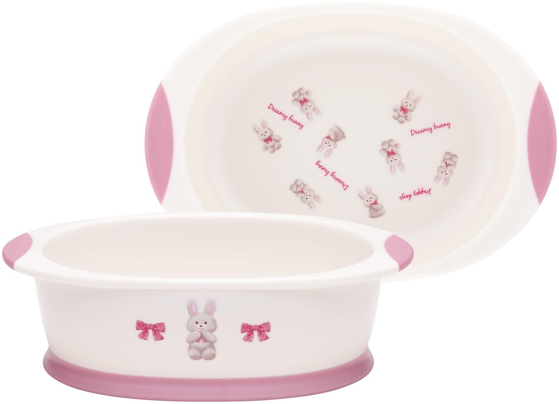 

Skater Bowl, Easy-to-Scoop Children s Tableware, Baby Small Bowl, Plush Rabbit Design, WP4-A