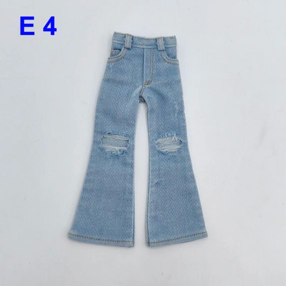 Para Ropa de Muñeca Blythe Pantalones Vaqueros de Campana para Muñecas Ob24 Ob22 Azone Conjunto