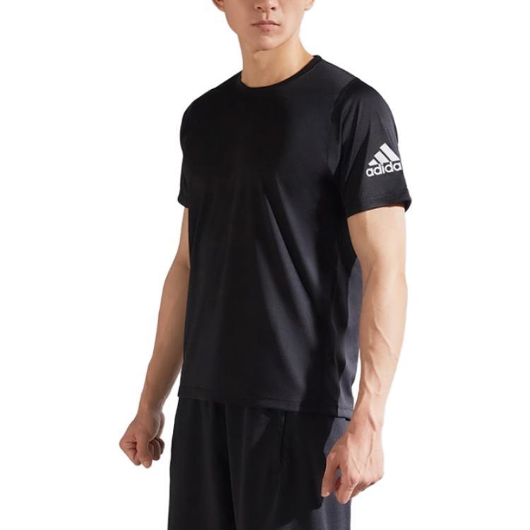 adidas Freelift Ultimate Aeroready D2M T-Shirt Asia Sizing 'Black Whtie' Men's GU2771