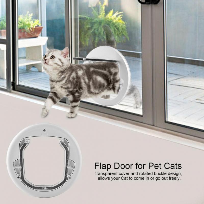 round cat door