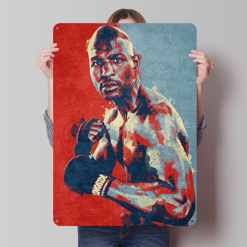 Bernard Hopkins Boxer Metal Posters Custom Vintage Metal Signs Wall Art Tin Plaque for Man Cave Modern Home Decoration Luxury