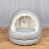 Pat cald pentru pisici pentru toate anotimpurile: Casă detașabilă, lavabilă, semi-închisă