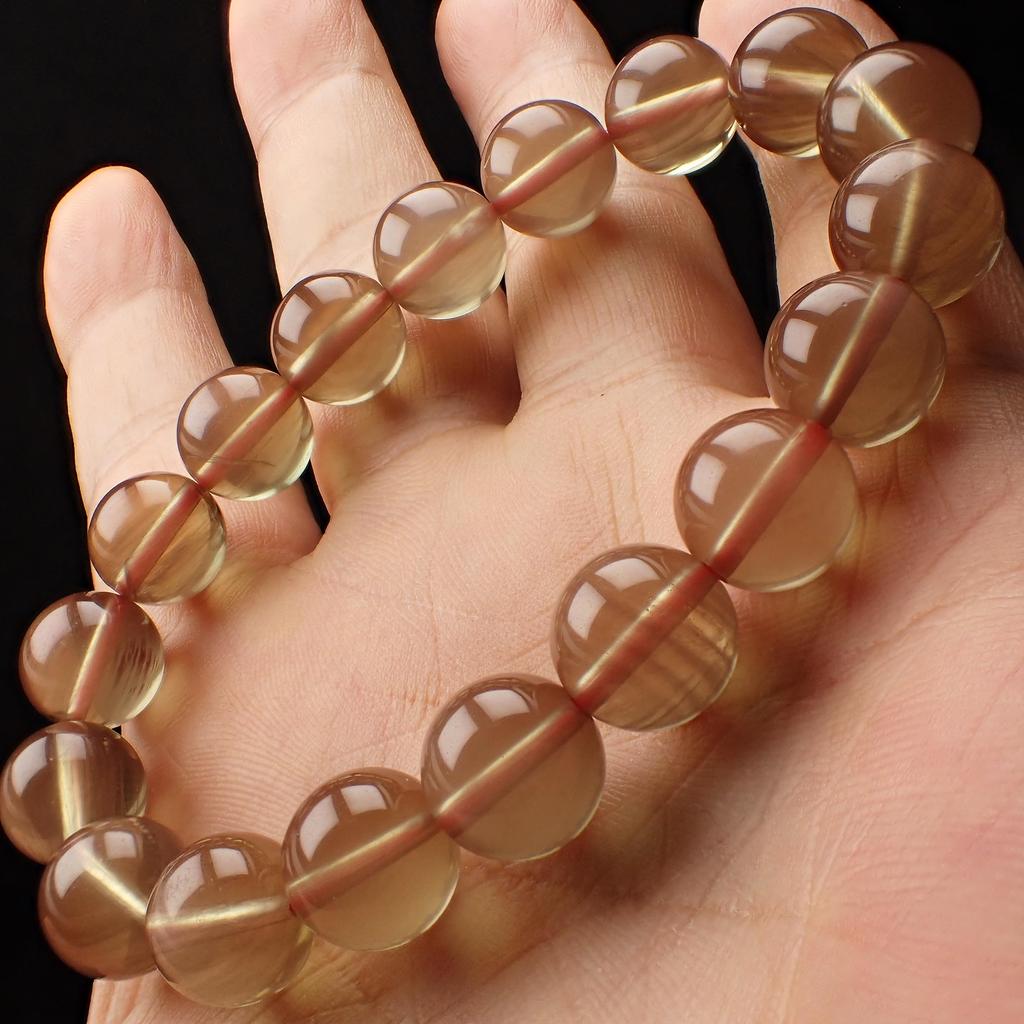 Natural Andesine Power Stone Bracelet [Happiness Stone] High-Quality Color-Changing (Andesite)