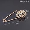 Korean Fashion Diamond Inlaid Rose Brooch Lapel Pin - Versatile and Exquisite Corsage Accessory