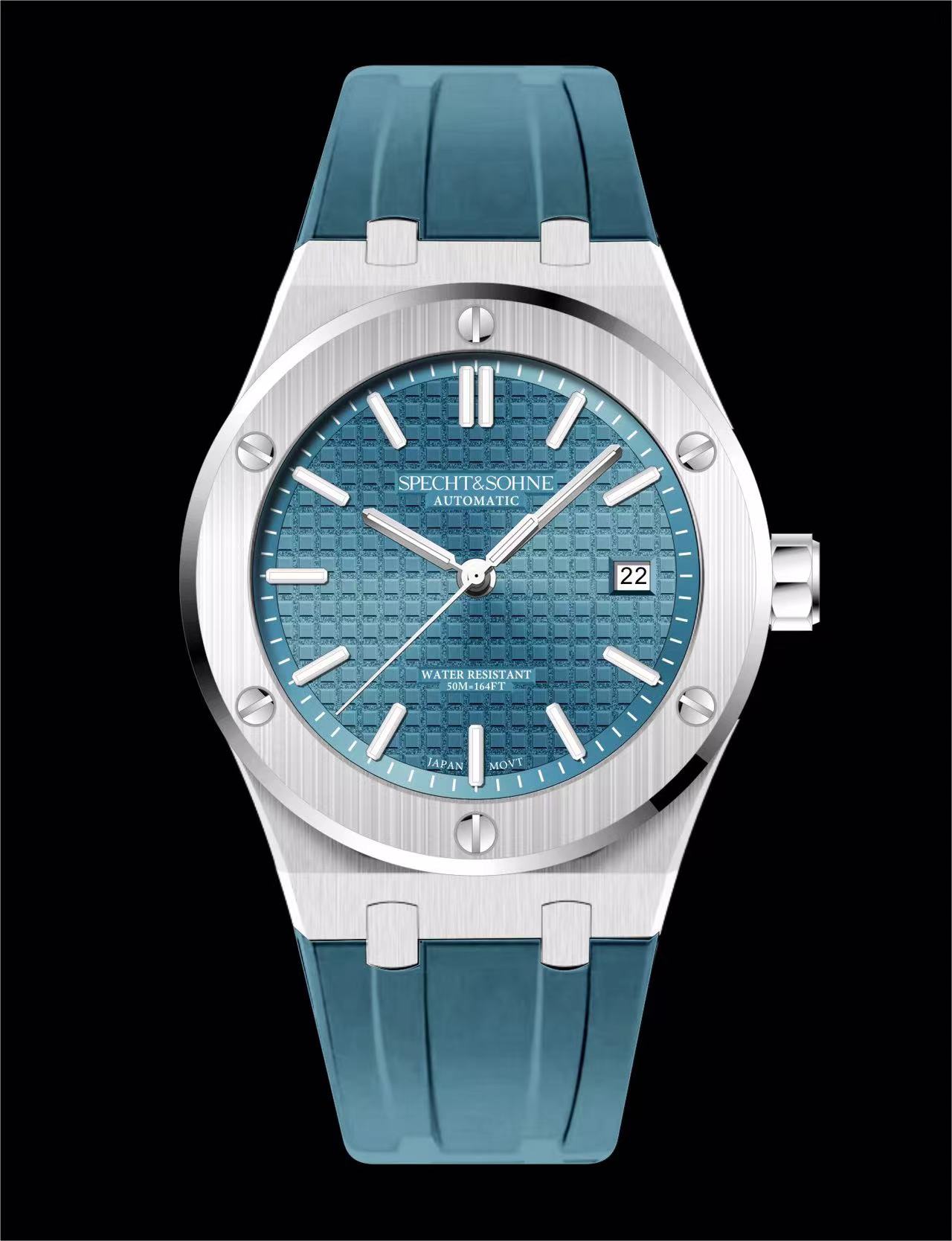 

Specht&Sohne 2025 Новые Роскошные Мужские Часы Автоматические Механические Наручные Часы Каучуковый Ремешок Японский Механизм Miyota 8215 Спортивные Часы 40ММ Miyota-8215-Movt