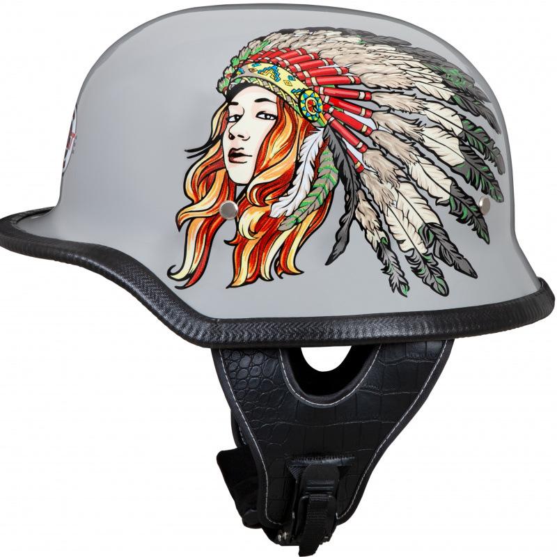 New Vintage Helmet Male and Female Couple Helmet German Locomotive Cruising Harley Half Helmet Personalized Bike Locomotive Hard Hat