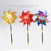 5 stk Pinwheels Sparkly Reflekterende PET Bird Repeller Sparkly Pinwheel Vindmølle for Hage