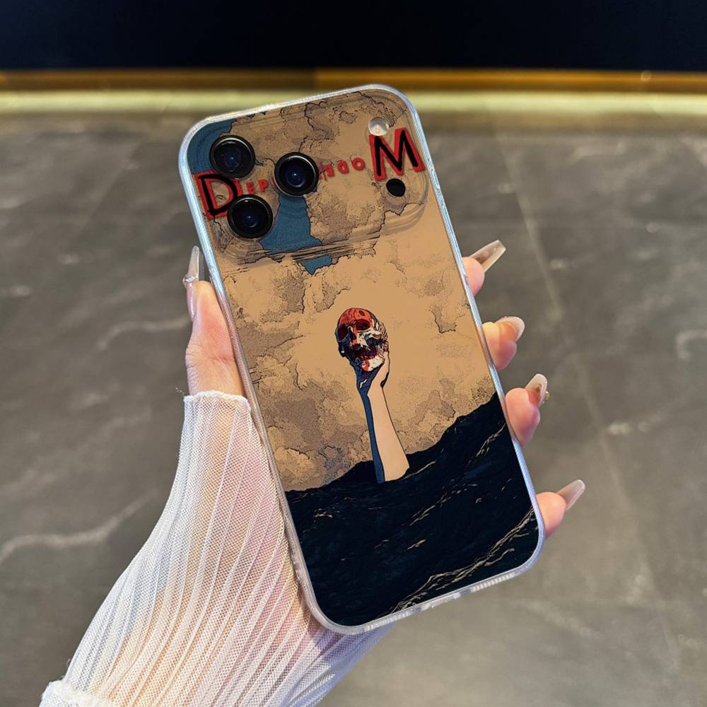 D-DepecheS Mode Phone Case For iPhone 17,16,15,14,13,12,11 Pro,Max,Plus,X,XS,XR,SE4,E Mini Transparent Soft Cover