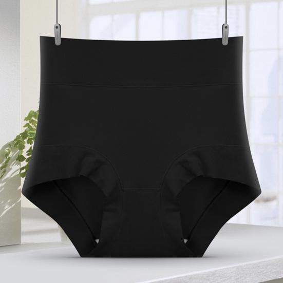 Damen Hohe Taille Baumwolle Unterwäsche Bauchkontrolle Einfarbig Stretch Atmungsaktiv Damen Damen Slips Unterhosen