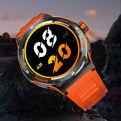 1.53 Inch Bluetooth Call Smart Watch Men Sports Compass Fitness Tracker Waterproof LED Light 500mAh Smartwatch For Android IOS KT76