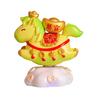 Doll Ornament Horse Shape Rotatable Design Decorative Resin Figurine Crack-resistant Vivid Doll Figurine