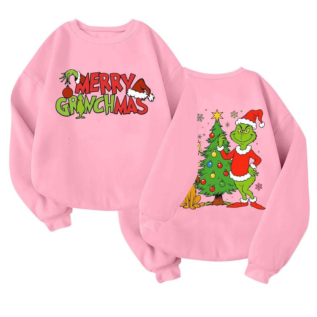 Children's Fashionable Lightweight Long-sleeved Round Neck Pullover With Pockets Printed Pullover