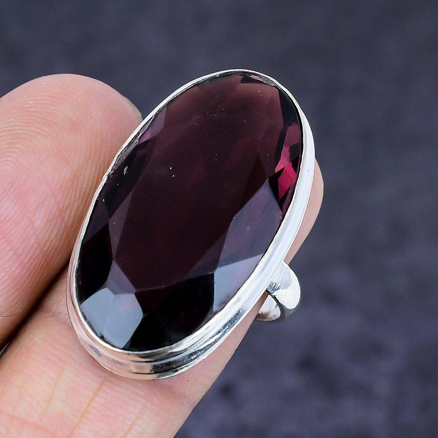 Amethyst Gemstone 925 Sterling Silver Jewelry Ring Size 6