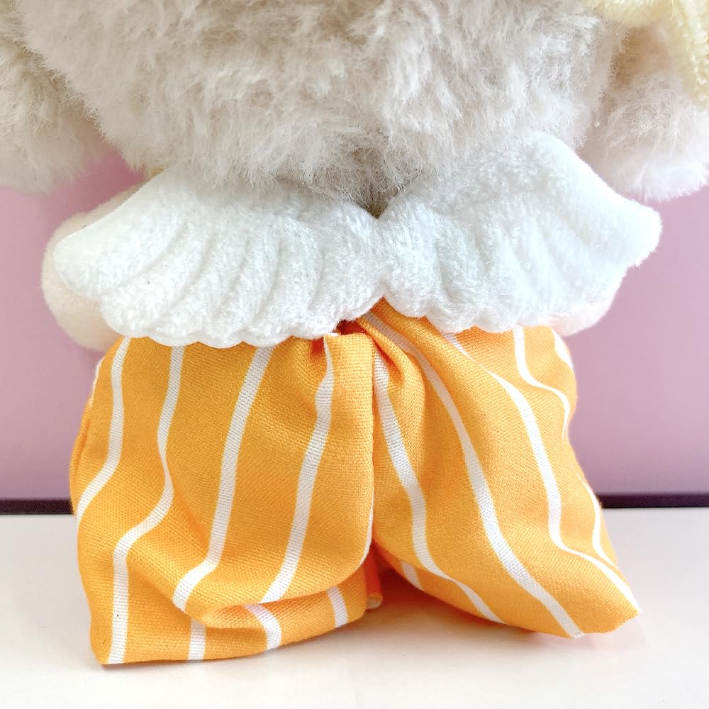 Banana-shaped hat and overalls set for 10cm plush toy, kigurumi accessories, otaku activities, doll mascot, kpopdoll costume [Used]