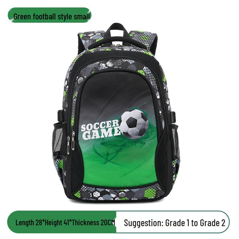 Large Capacity Cartoon Football Backpack for Primary Students - Durable, Multi-Compartment Schoolbag