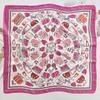 Spring and Summer Graffiti Flowers 71 * 71 Square Scarf Travel Sunscreen Headscarf Practical High-end Scarf for Mother