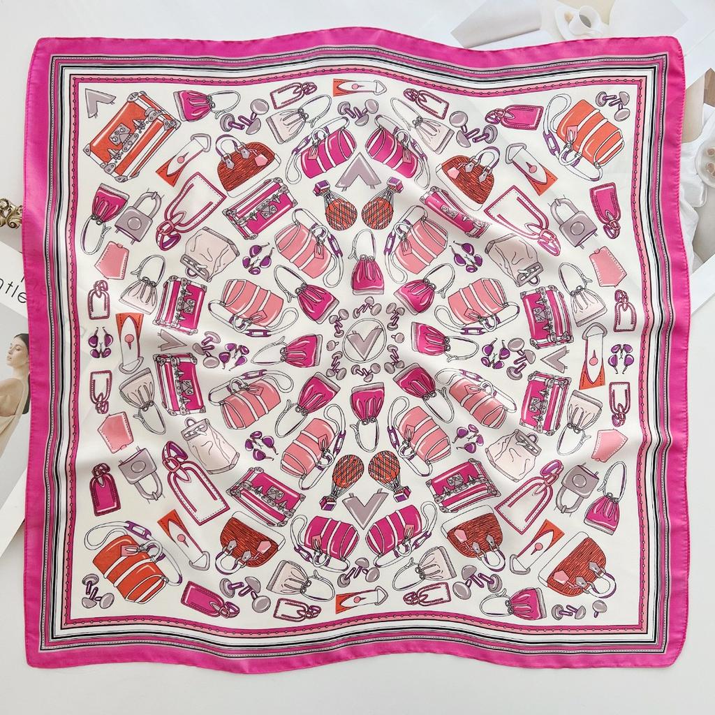 Spring and Summer Graffiti Flowers 71 * 71 Square Scarf Travel Sunscreen Headscarf Practical High-end Scarf for Mother