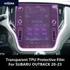 For SUBARU OUTBACK 20-23 Car Interior Center Console Transparent TPU Protective Film Anti-scratch Repair Film Accessories Refit