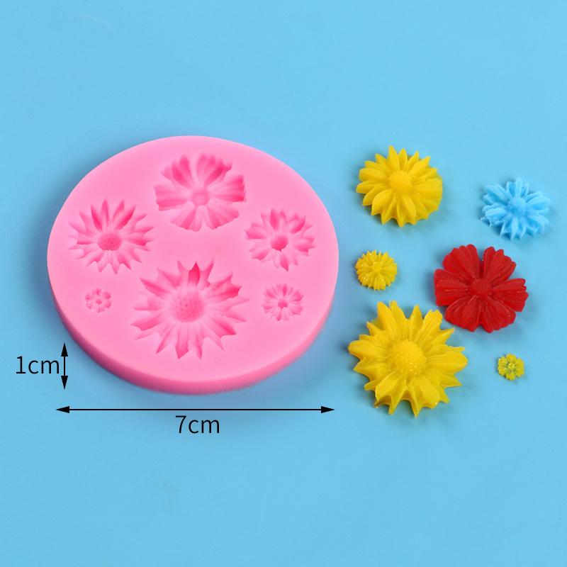Silikon Fondantform 3D Blume Kuchen Süßigkeiten Schokolade Gebäck Sugarcraft Backform Kuchen Dekorateur Werkzeug Fondantform Backblech