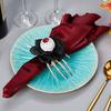 Halloween Napkin Ring Pumpkin Eyeball Spider Skull Napkin Holder for Dinner Table
