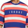 Jordan Striped Letter Print Patterned Crew Neck Short Sleeve T-Shirt Men Tops Pink Blue DV6668-455