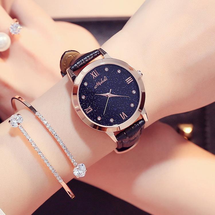Star Watch Belt Waterproof Women'S Watch Fashion Trend Fashion Watch Women'S Quartz Watch