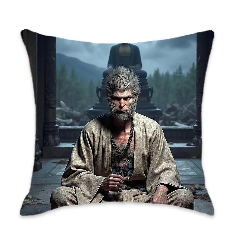 Kissen der New Black Myth Wukong Serie Bequem und weich Auto Zuhause Schlafzimmer Nachttischkissen Kissen