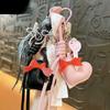Sweet Cool Girl Ribbon Keychain Pendant Bow Love Pendant Bag Hanging Key Chain Pendant Small Gifts Wholesale