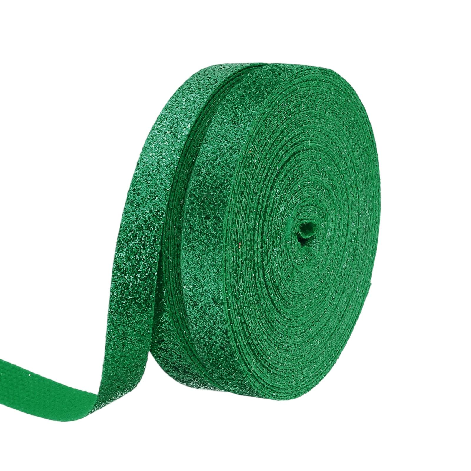 

2 рулона металлизированной блестящей ленты, блестящая лента для упаковки подарков, рукоделия, праздничного оформления, свадьбы, дня рождения 10 Yards зелёный