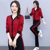 Sports Suit for Women, Spring and Autumn Fashion, Loose, Foreign Style, Running and Casual, Large Size Two-piece Set