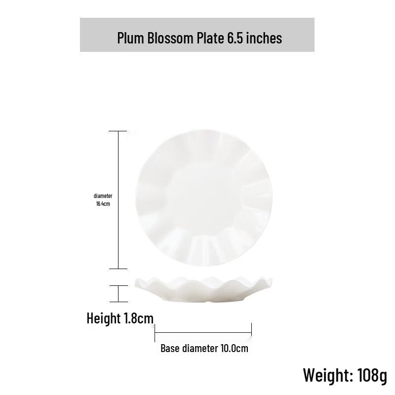 Qianxing Melamine Lotus Dinner Plates