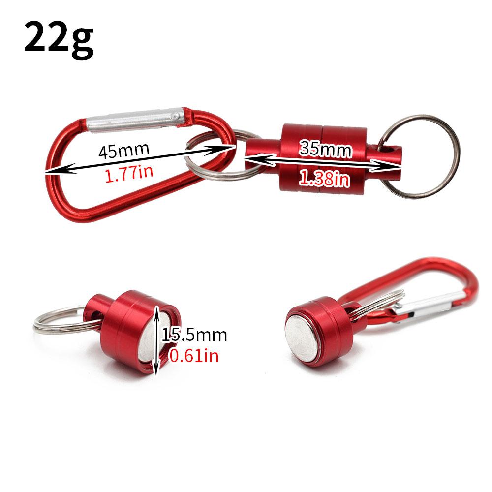 1PC Portable Red Key Magnetic Buckle Outdoor Fishing and Mountaineering Magnetic Buckle Tool Accessories