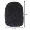 Set of 5 Black Microphone Sponges, Windproof Covers for Headsets, Intercom Microphones, and Loudspeakers, Noise-Blocking, Breathable, Washable, Reusab