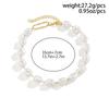 Salircon Elegant Baroque Imitation Pearl Beaded Choker Necklace Fashion Romantic Clavicle Necklace Charm Wedding Women's Jewelry
