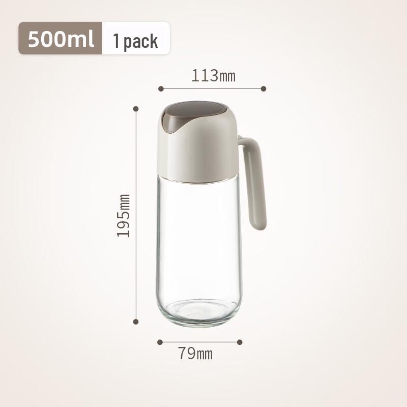 OLOEY Automatisch öffnende Glasöl- und Essigflasche