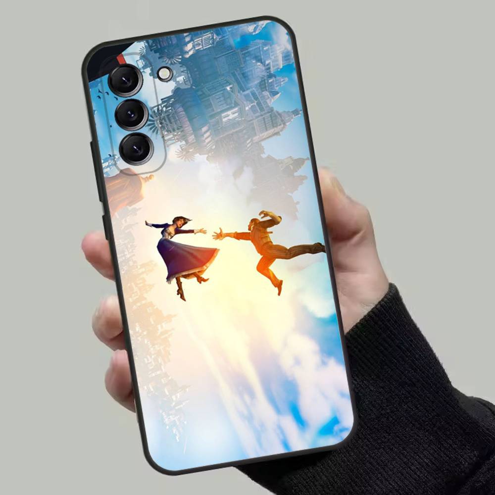 

B-Bioshock I-Infinite Чехол для телефона для Samsung Galaxy A13,A21s,A22,A31,A32,A52,A53,A71,A80,Мягкий черный корпус Samsung a21s