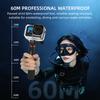 Flymile 60M Waterproof Case Underwater Diving Housing Protective Cover for DJI OSMO Action 6 Accessories With Buoyancy Stick