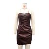 2024 Autumn/Winter European & American Style Women's Tube Top PU Dress - Sexy, Fashionable Nightclub Outfit